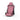 Pink Fabric RS12 Racing Seat with lumbar cushion front angle